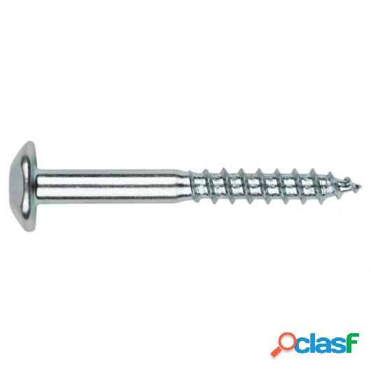 Tornillo Inviolable 07X050Mm Cabeza Redonda Cincado Index