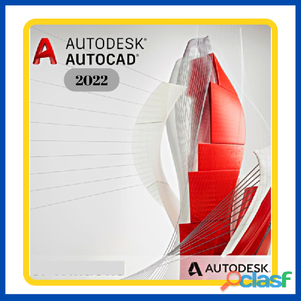 Vendo Autodesk Autocad 2022 ✅ De por vida