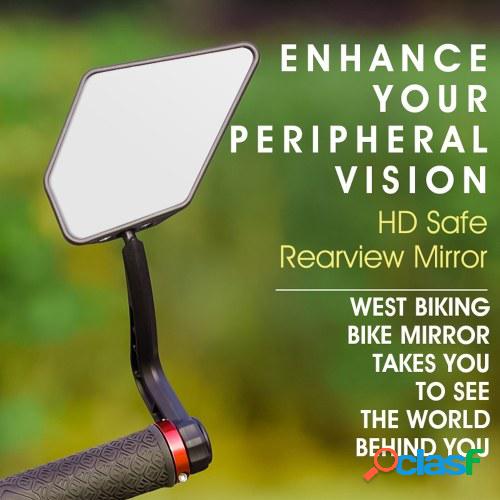 WEST BIKING Mini espejo retrovisor de bicicleta espejo