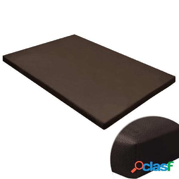 vidaXL Alfombrilla para perros plana y cuadrada marrón M