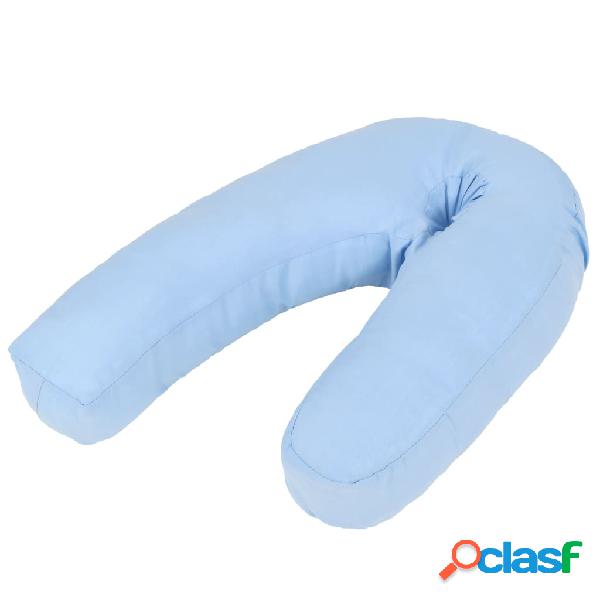 vidaXL Almohada de embarazo con forma de J 54x(36-43) cm