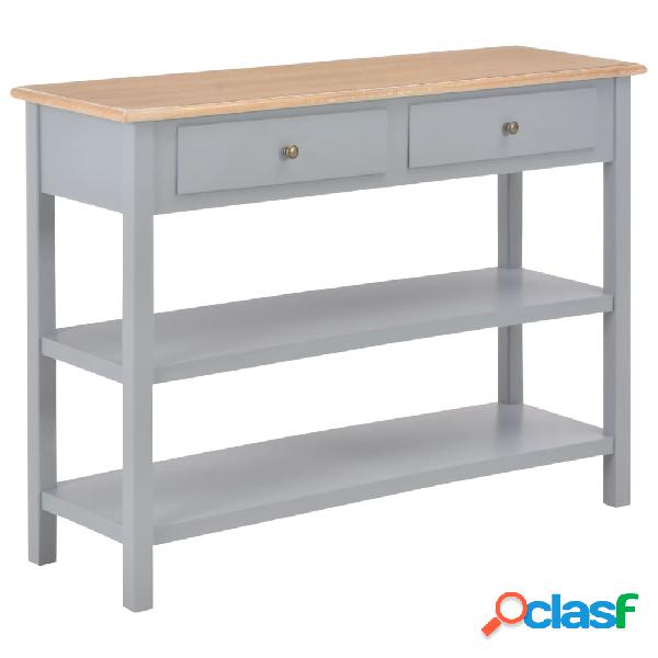 vidaXL Aparador de MDF 110x35x80 cm gris