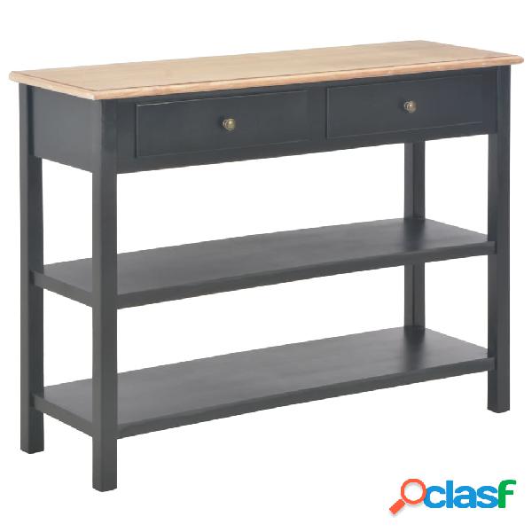 vidaXL Aparador de MDF 110x35x80 cm negro