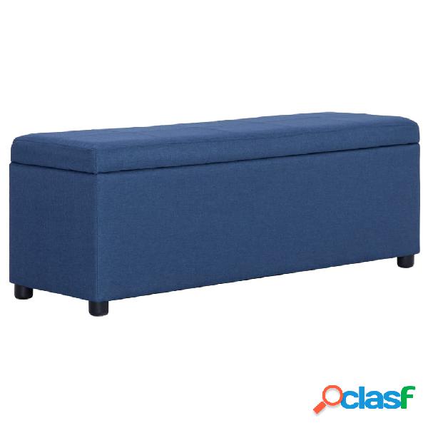 vidaXL Banco con espacio de almacenaje 116 cm poliéster
