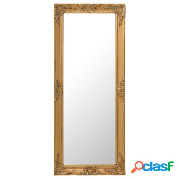 vidaXL Espejo de pared estilo barroco dorado 50x120 cm