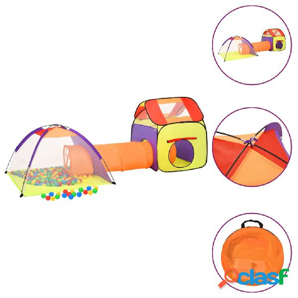 vidaXL Tienda de juegos para niños multicolor 338x123x111