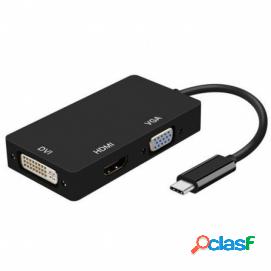 Aisens - Conversor Usb-c A Dvi/hdmi/vga,