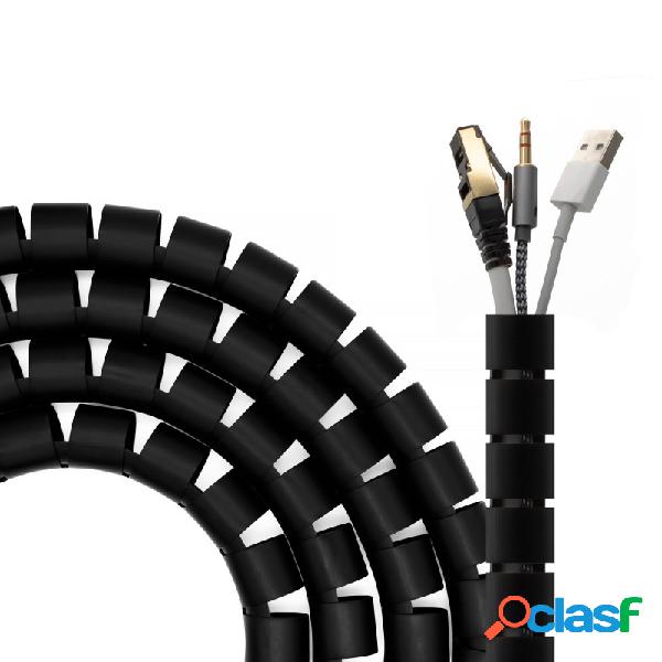 Aisens Organizador De Cable En Espiral 25mm, Negro,