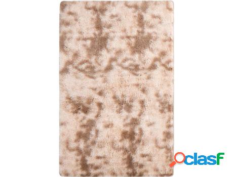 Alfombra VIDAXL Peluda (Beige - 230 x 160 cm - Poliéster)