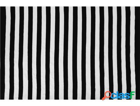 Alfombra de Exterior Tavas (Negro - Material Sintético