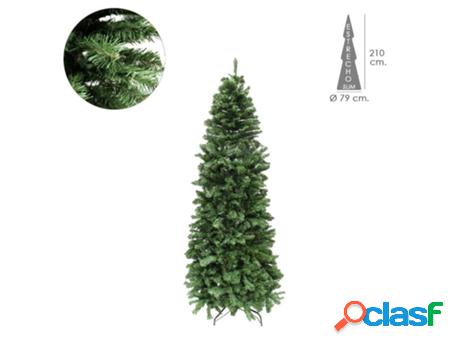 Arbol de navidad 210 cm. slim (estrecho) 1217 ramas pvc