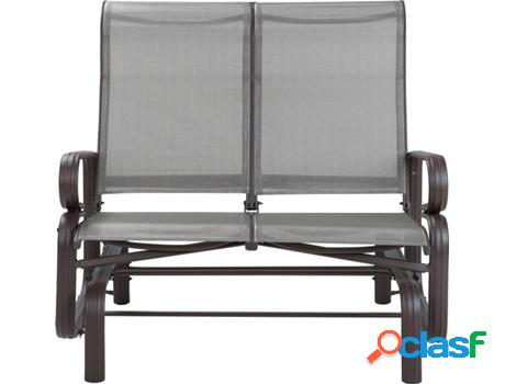 Asientos de Jardín Borgio (Marrón - Aluminio -78x114x105