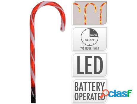 Bastones de Navidad AMBIANCE Con Luces LED (8 un - 47cm)