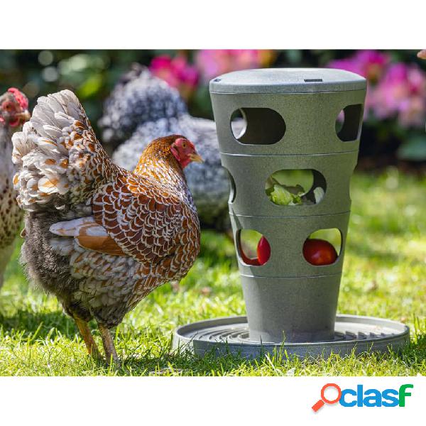 Beeztees Torre de alimentación para pollos gris 30x30x36 cm