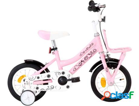 Bicicleta Infantil VIDAXL Con plataforma frontal Rosa (Edad