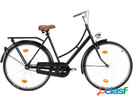 Bicicleta de Paseo VIDAXL Holandesa mujer estructura 57 cm