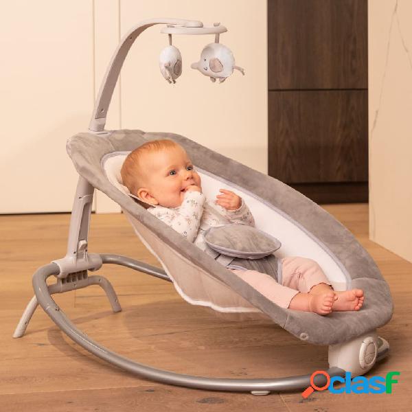 Bo Jungle Hamaca de bebé Moby B-Rocker gris