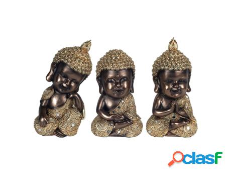 Budas 3 Diferentes Dorados Incluye 3 Unidades Figuras Budas