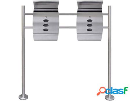 Buzón VIDAXL Plateado