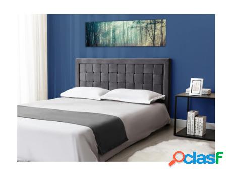 Cabecero VENTE UNIQUE Jenna (140 x 7 x 92 cm - Gris)