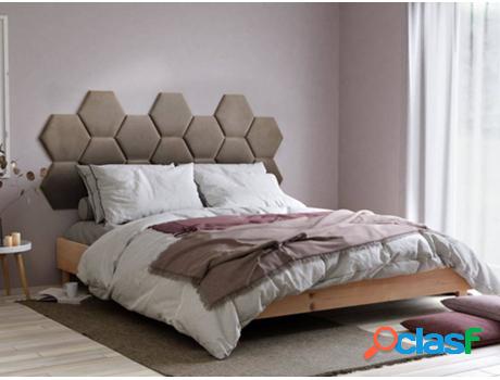Cabecero de Cama VENTA-UNICA Hope (Beis - Tejido - 180 x 200