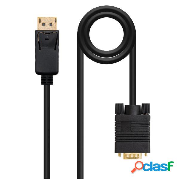 Cable Conversor Dp A Vga, Dp/m-vga/m Negro 1