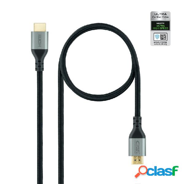 Cable Hdmi 2.1 Certificado Ultra Hs M-m Negro 1