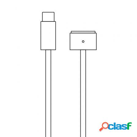 Cable apple usb tipo-c a magsafe 3 para macbook pro 14" y
