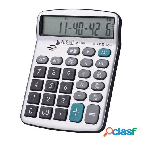 Calculadora de escritorio musical de 12 dígitos Pantalla
