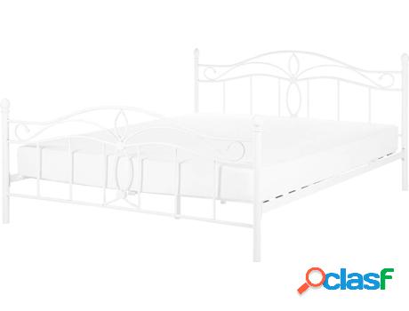 Cama Antlia (Blanco - Metal -209x168x108 cm)