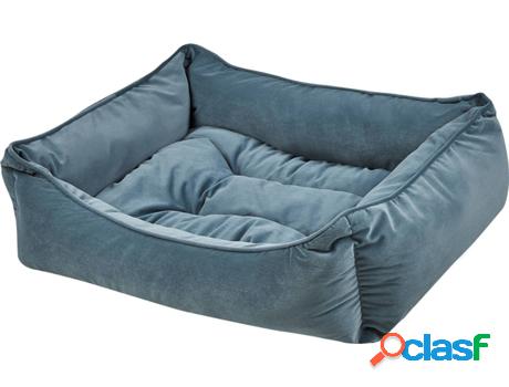 Cama BELIANI Izmir (Terciopelo - Azul - 58 x 71 x 18 cm)