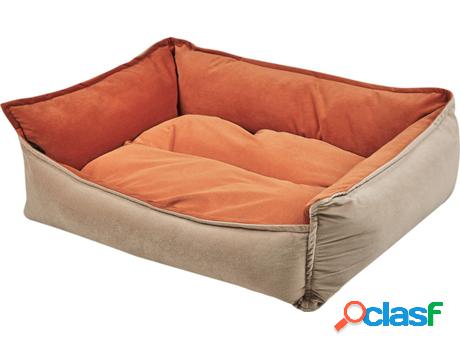 Cama BELIANI Izmir (Terciopelo - Naranja - 58 x 71 x 18 cm)