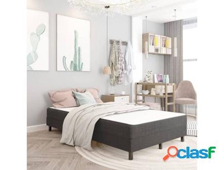 Cama VIDAXL 287455 (Gris - Tela - Compatible con Colchón: