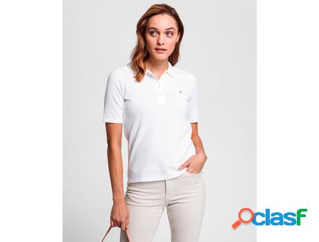 Camisa Pólo Piqué de Algodão Feminino Gant Original (Tam: