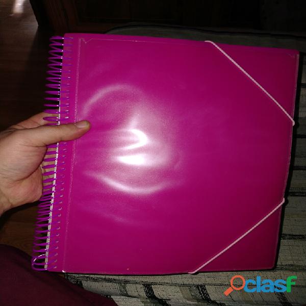 Carpeta cuaderno rosa 5 €