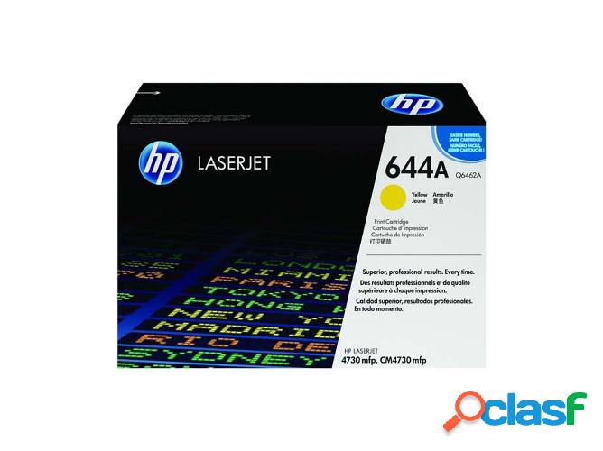 Cartucho de tóner original LaserJet HP 644A amarillo para