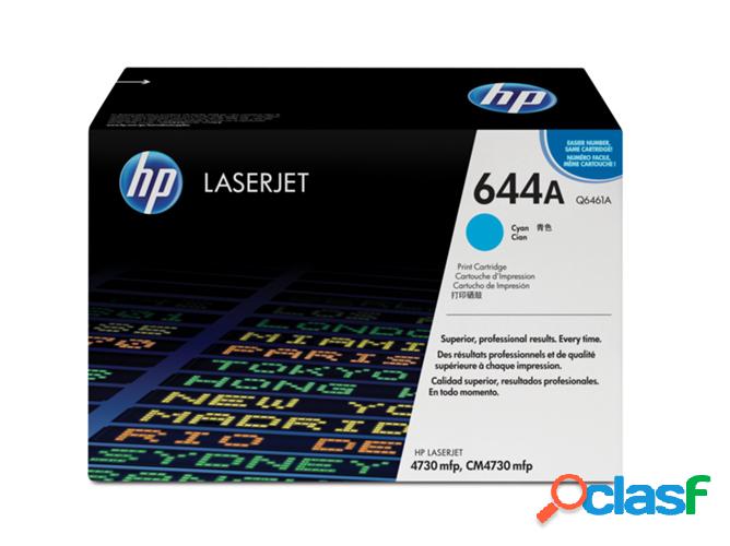 Cartucho de tóner original LaserJet HP 644A cian para