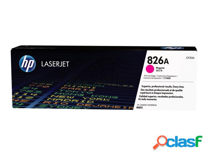 Cartucho de tóner original LaserJet HP 826A magenta para