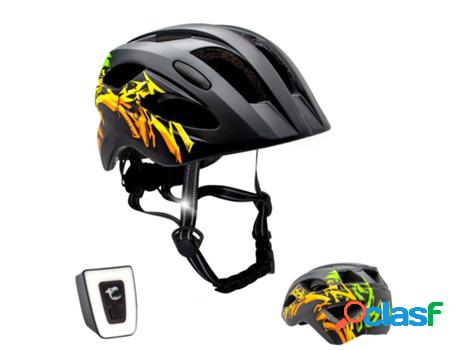 Casco de bici para niños de 6 a 12 años | Grafiti Amarillo