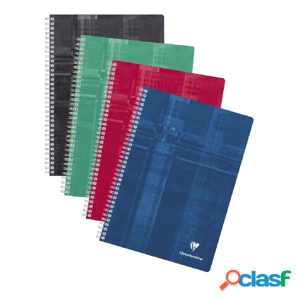 Clairefontaine Cuadernos con espiral A4 90 hojas cuadrícula
