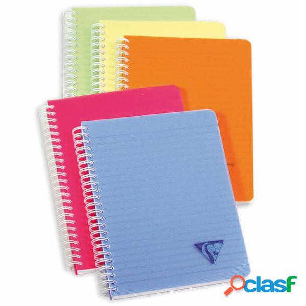 Clairefontaine Cuadernos con espiral Linicolor A5 90 hojas