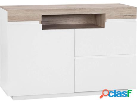 Cómoda Marlin (Blanco - MDF -40x110x75 cm)