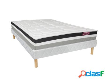 Colchón con Somier Estofado DREAMEA Loubio (140 x 190 cm)