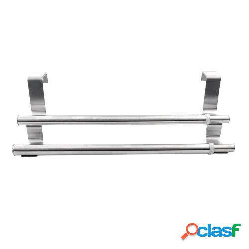 Colgador de toalla doble extensible sobre las puertas del