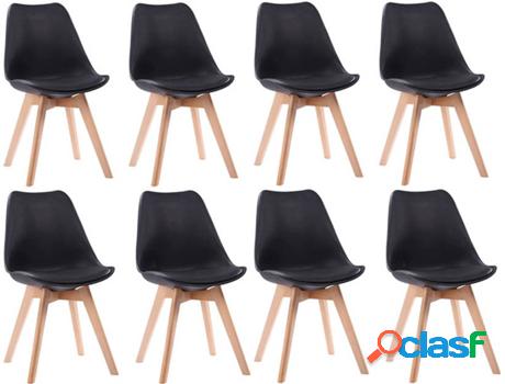 Conjunto De Sillas De Interior BENEFFITO Senja Negro (52 x