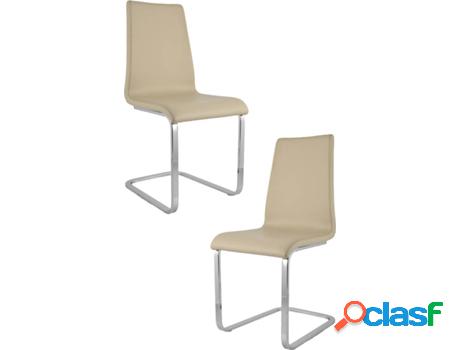 Conjunto de 2 Sillas T M C S Berlin (Beige - 94.5x42.5x56 cm