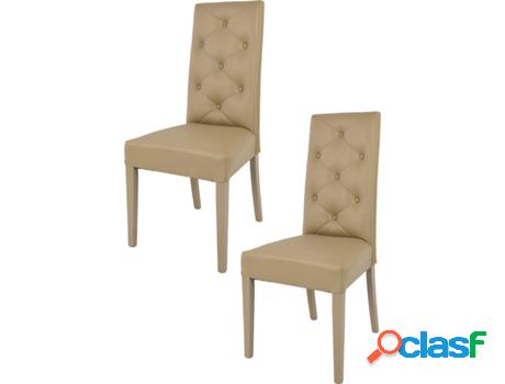 Conjunto de 2 Sillas T M C S Chantal 356-2ELEP (Beis -