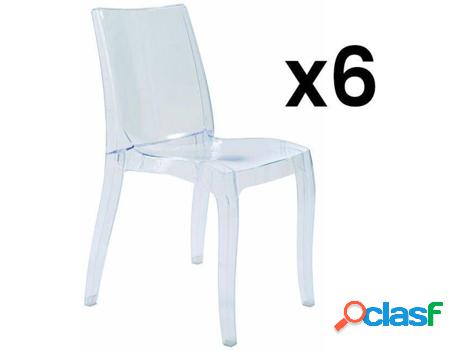 Conjunto de 6 Sillas VENTA-UNICA Lucinda (Plástico -