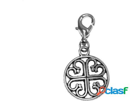 Dije SC_CRYSTAL (bañado a rodio - 14 mm x 14 mm)