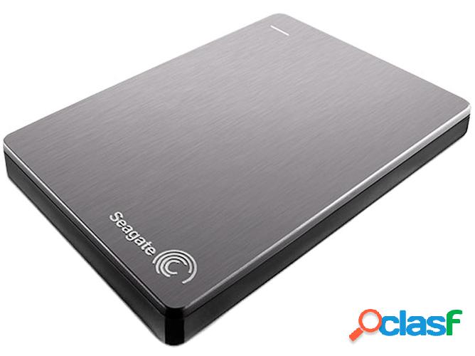 Disco HDD Externo SEAGATE Backup Plus Slim (Plata - 1 TB -